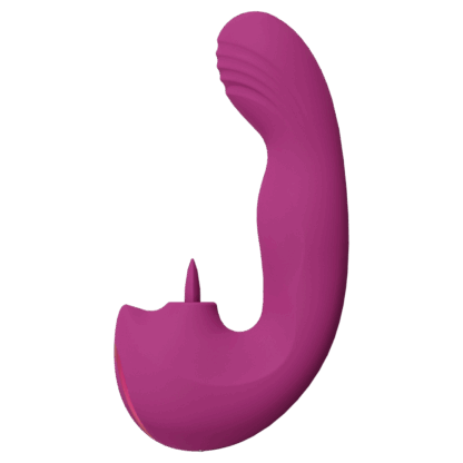 Yumi - Triple Motor G-Spot Vinger Beweging Vibrator en Flickering Tongue Stimulator - Roze - Afbeelding 5