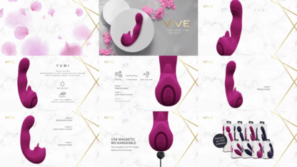 Yumi - Triple Motor G-Spot Vinger Beweging Vibrator en Flickering Tongue Stimulator - Roze - Afbeelding 7