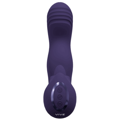 Yumi - Triple Motor G-Spot Vingerbeweging Vibrator en Flickerende Tong Stimulator - Paars - Afbeelding 4