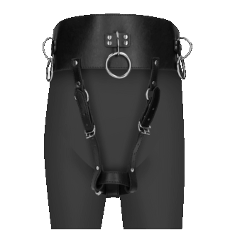Riem met Vibrator Houder - Zwart