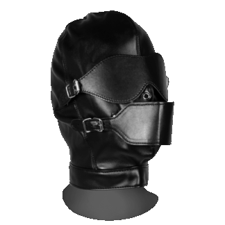Blindfolded Mask met Ademend Ball Gag - Zwart