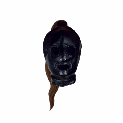 Masker met Bruine Paardenstaart - Zwart - Afbeelding 5