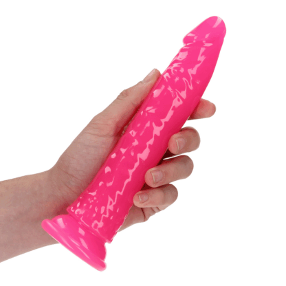 Slim Realistisch Dildo met Zuignap - Glow in the Dark - 7'' / 18 cm - Afbeelding 7