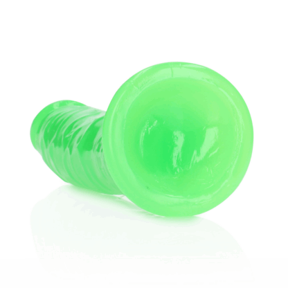Slank Realistisch Dildo met Zuignap - Glow in the Dark - 8'' / 20 cm - Afbeelding 5
