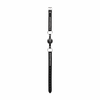 Ademend Ball Gag met diamanten gestikte straps - Afbeelding 5