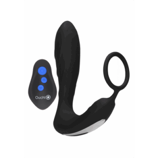 E-stim Vibrerende Butt Plug Cockring