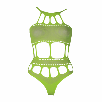Body met Griekse Halslijn - Plus Size - Neon Groen - Afbeelding 6