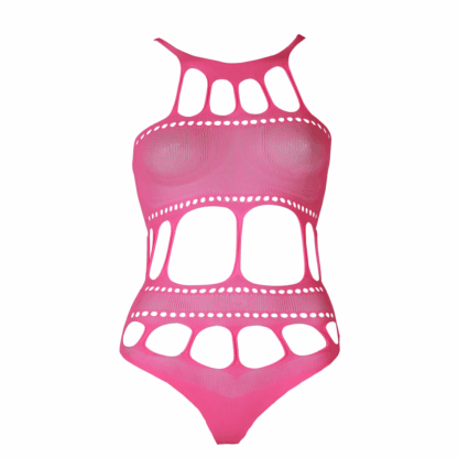 Body met Griekse Halslijn - Grote Maten - Neon Roze - Afbeelding 6