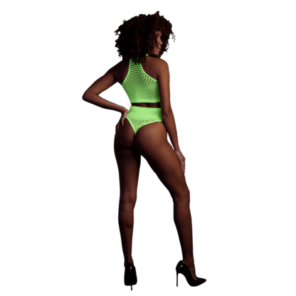 Turtle Neck en High Waist Slip - One Size - Neon Groen - Afbeelding 3