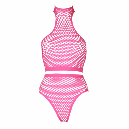 Turtle Neck en High Waist Slip - One Size - Neon Roze - Afbeelding 6