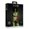 Twee Delige Set met Crop Top en Kousen - One Size - Neon Groen - Afbeelding 2