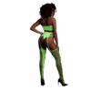 Twee Delige Set met Crop Top en Kousen - One Size - Neon Groen - Afbeelding 3