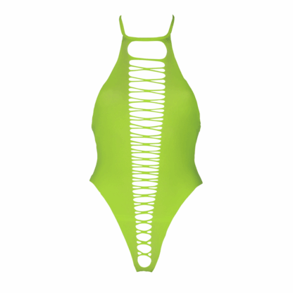 High-Cut Body - Plus Size - Neon Groen - Afbeelding 6