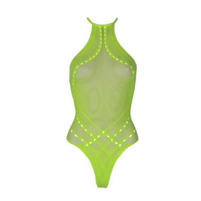 Body met Halter Neck - One Size - Neon Groen - Afbeelding 6