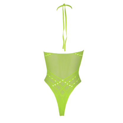 Body met Halter Neck - One Size - Neon Groen - Afbeelding 7