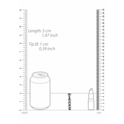 Ribbed Hollow Penis Plug - 0.4 / 10 mm - Afbeelding 3