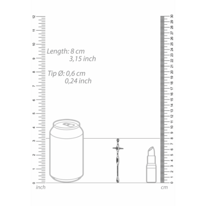 Penis Plug with Ribs - 0.2 / 6 mm - Afbeelding 3