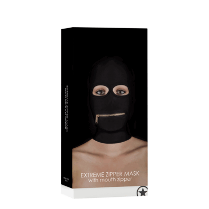 Extreme Zipper Mask met Mond Rits - Afbeelding 2