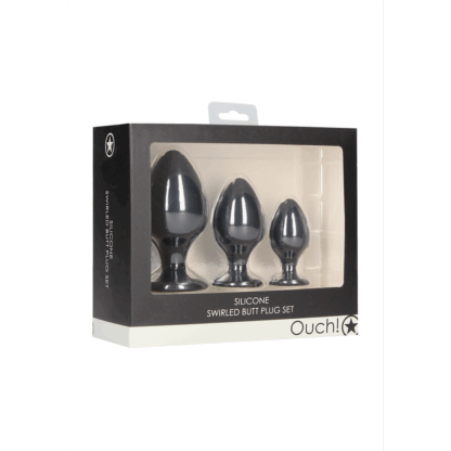 Gedraaid Butt Plug Set - Zwart - Afbeelding 2