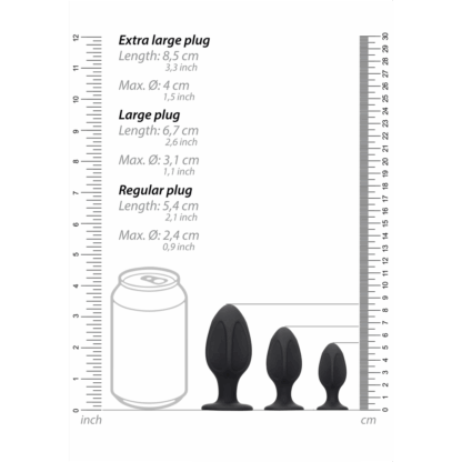 Diamantvormige Butt Plug Set - Afbeelding 6