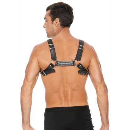 Leren Bulldog Harnas met Gespen - S/M - Afbeelding 5