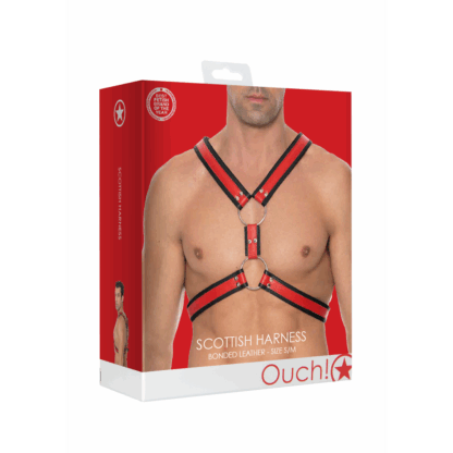 Schotse Lederen Harnas - S/M - Afbeelding 2