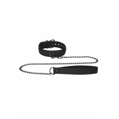 Neopreen Halsband met Leash - Afbeelding 4