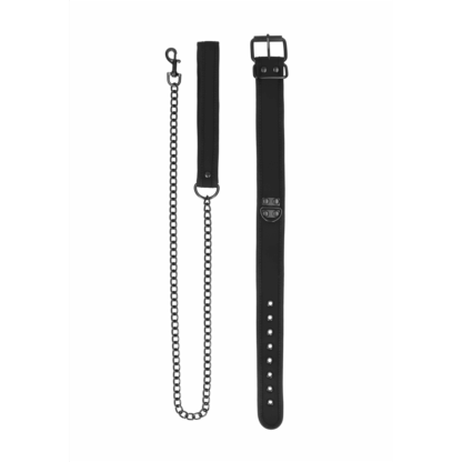 Neopreen Halsband met Leash - Afbeelding 5