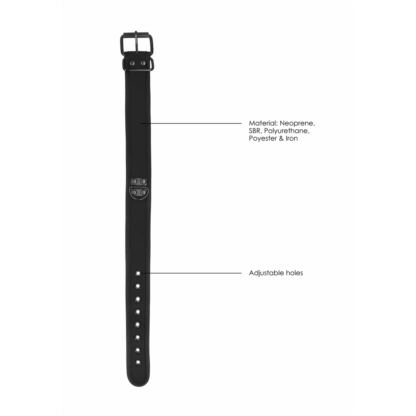 Neopreen Halsband met Leash - Afbeelding 6