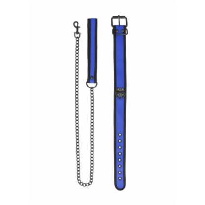 Neopreen Halsband met Leash - Afbeelding 5