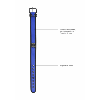 Neopreen Halsband met Leash - Afbeelding 6