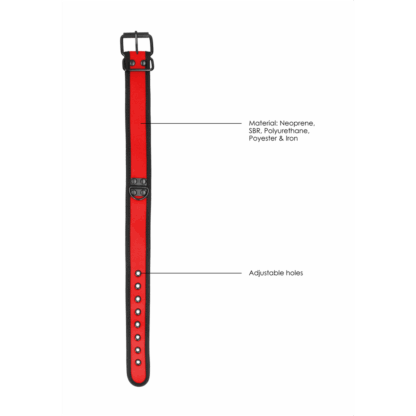 Neopreen Halsband met Leash - Afbeelding 6