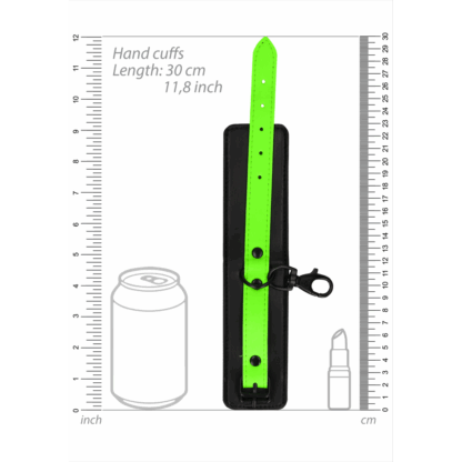 Hand- en enkelboeien met hogtie - Glow in the Dark - Afbeelding 5