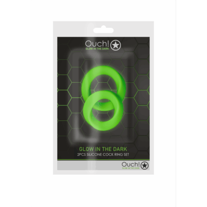 Cockring Set - Glow in the Dark - 2 Stuks - Afbeelding 2