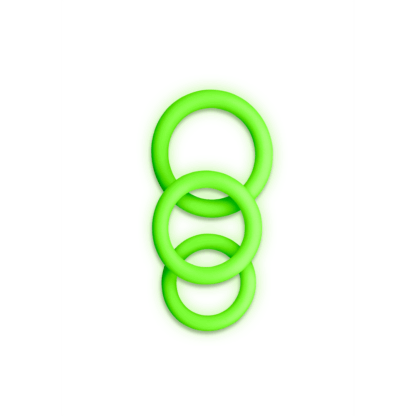 Cockring Set - Glow in the Dark - 3 Stuks - Afbeelding 4