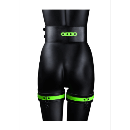 Dijbanden met Riempje en Handboeien - Glow in the Dark - S/M - Afbeelding 5