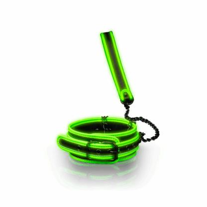 Halsband en Leash - Glo in het Donker - Afbeelding 4