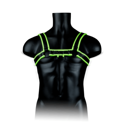 Borst Bulldog Harnas - Glow in the Dark - S/M - Afbeelding 5