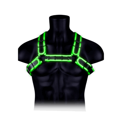 Bulldog Harnas met Gesp - Glow in the Dark - L/XL - Afbeelding 4