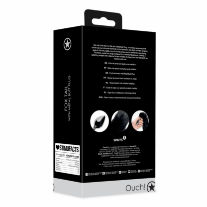 Vossenstaart met metalen buttplug - Afbeelding 3