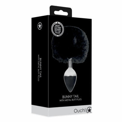 Konijnenstaart met metalen buttplug - Afbeelding 2