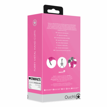 Pluche Metalen Handboeien - Roze - Afbeelding 3