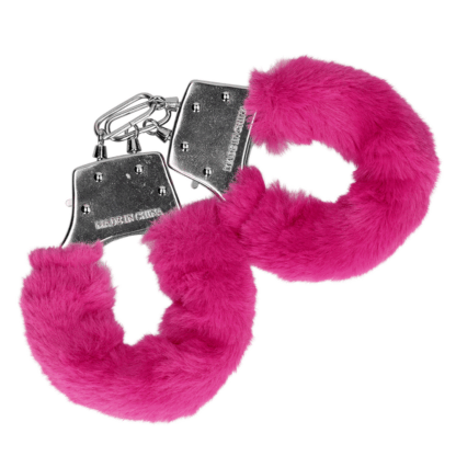 Pluche Metalen Handboeien - Roze - Afbeelding 4