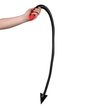 Siliconen Anale Plug Duivelsstaart - Zwart/Rood - Afbeelding 7