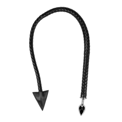 Metaal Anal Plug Devil's Tail - Zwart - Afbeelding 3