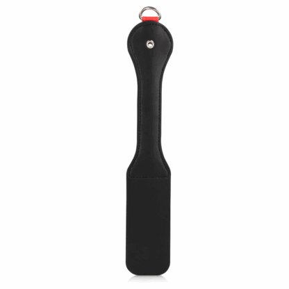 Harten Paddle met Metalen Anaal Plug - Zwart - Afbeelding 6