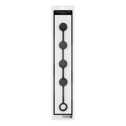 Silicone Anale Ballen - Medium - Zwart - Afbeelding 2
