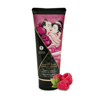 Kusbare Massagecrème - Framboosgevoel - 7 floz / 200 ml