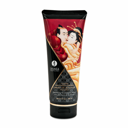Kusbare Massagecrème - Sprankelende Aardbeienwijn - 7 floz / 200 ml - Afbeelding 2