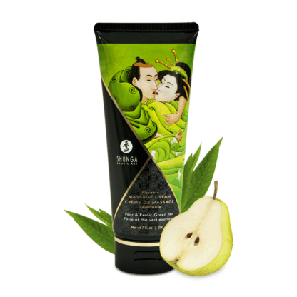 Kissable Massage Cream - Peer en Exotische Groene Thee - 7 floz / 200 ml - Afbeelding 3